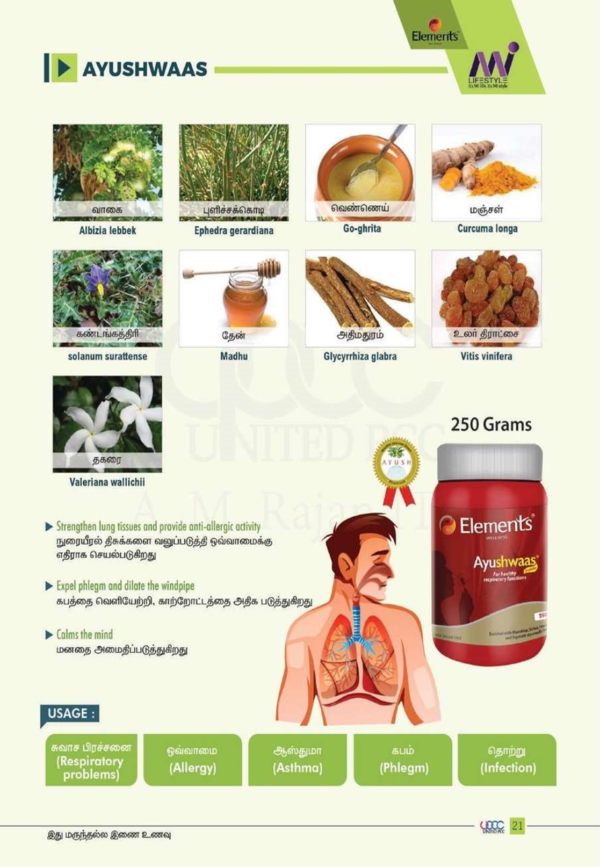 Elements Wellness Ayushwaas Avaleha 250 Gms - Image 2